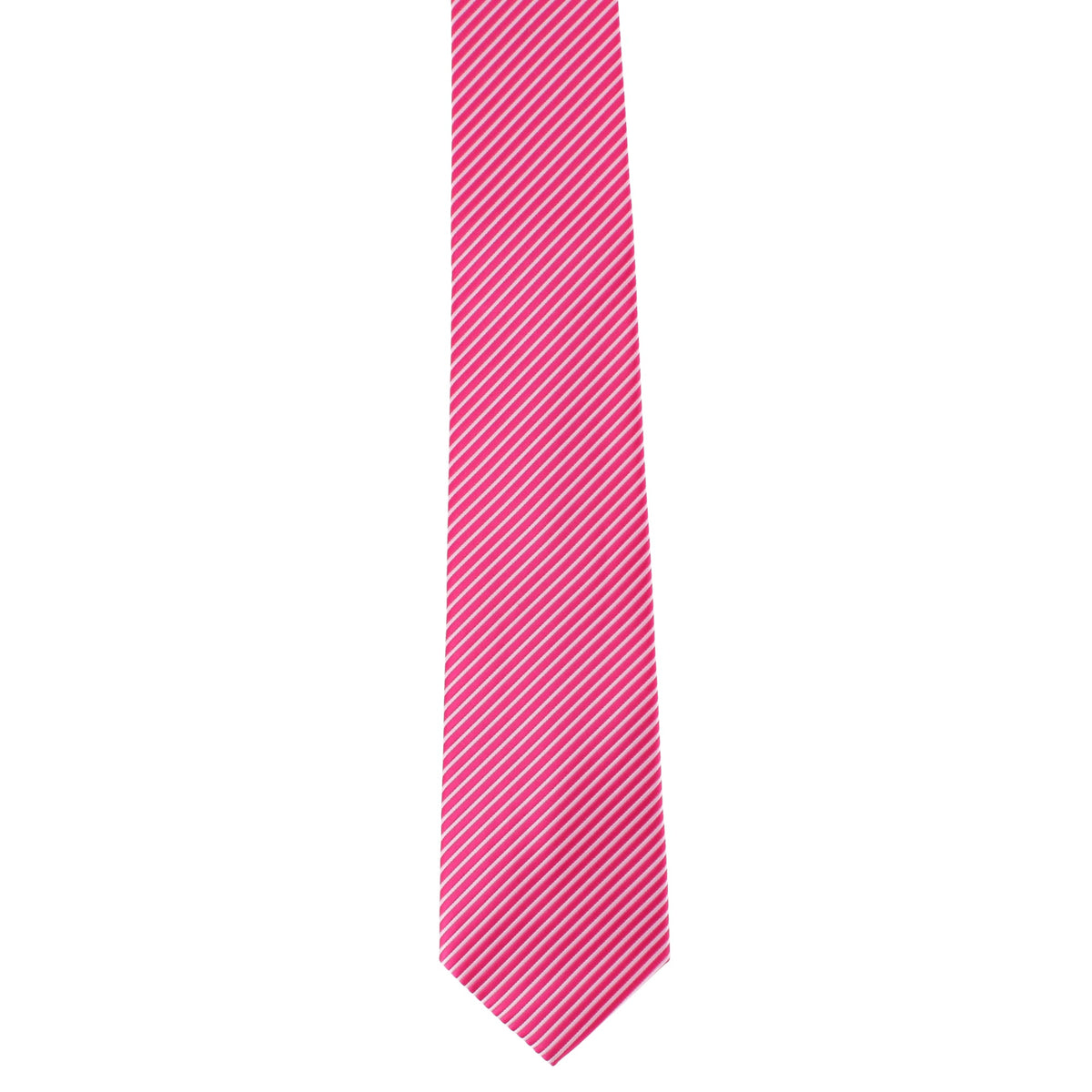 CTM® Men's Subtle Stripe Solid Color Necktie - Pink
