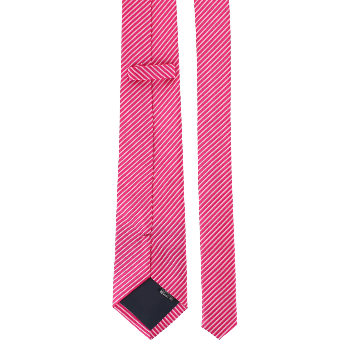 CTM® Men's Subtle Stripe Solid Color Necktie - Pink