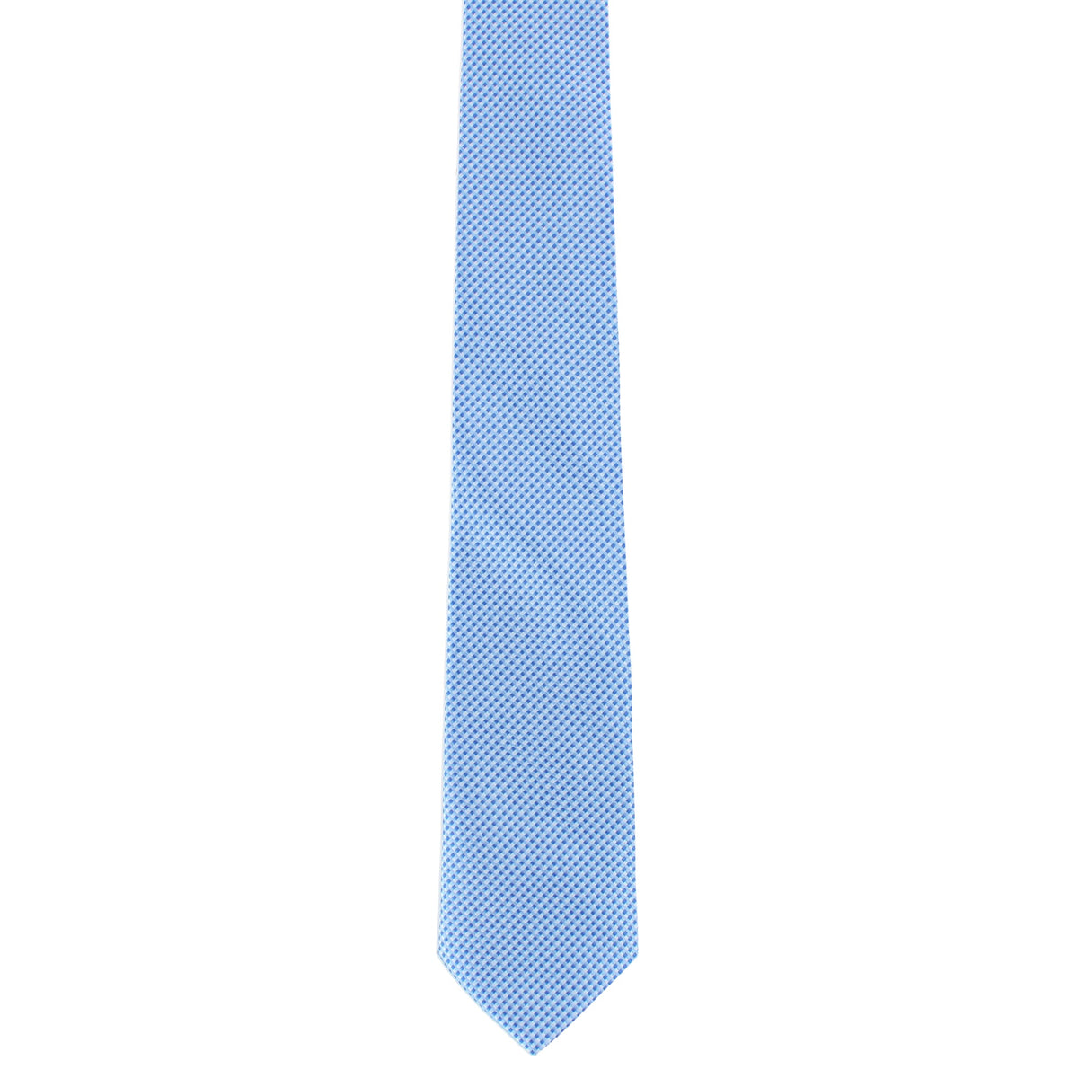 CTM® Men's Subtle Diamond Weave Necktie - Blue