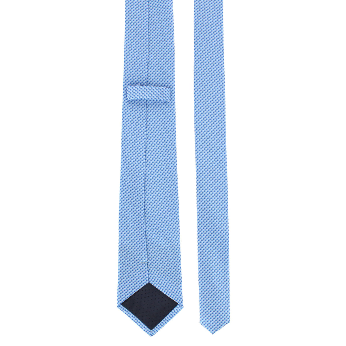 CTM® Men's Subtle Diamond Weave Necktie - Blue