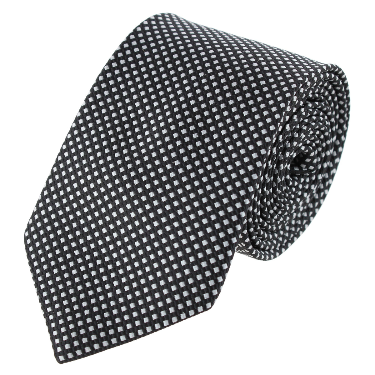 CTM® Men's Subtle Diamond Weave Necktie