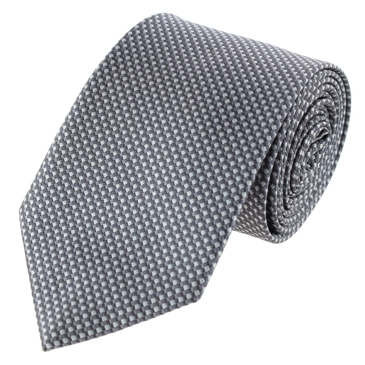 CTM® Men's Subtle Diamond Weave Necktie