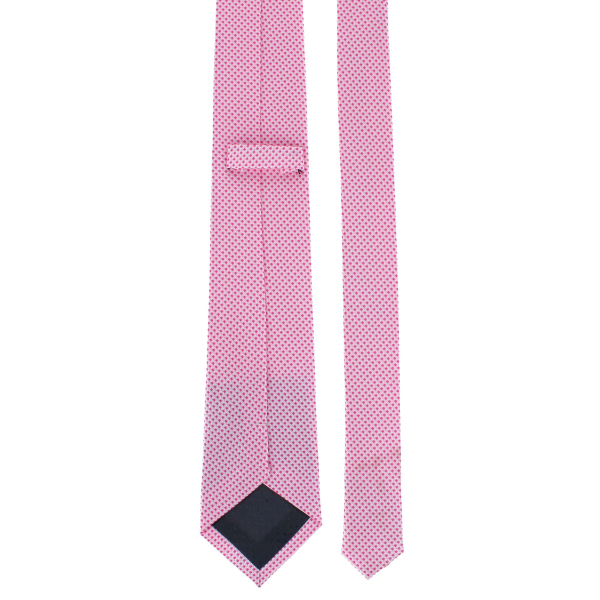 CTM® Men's Subtle Diamond Weave Necktie - Pink