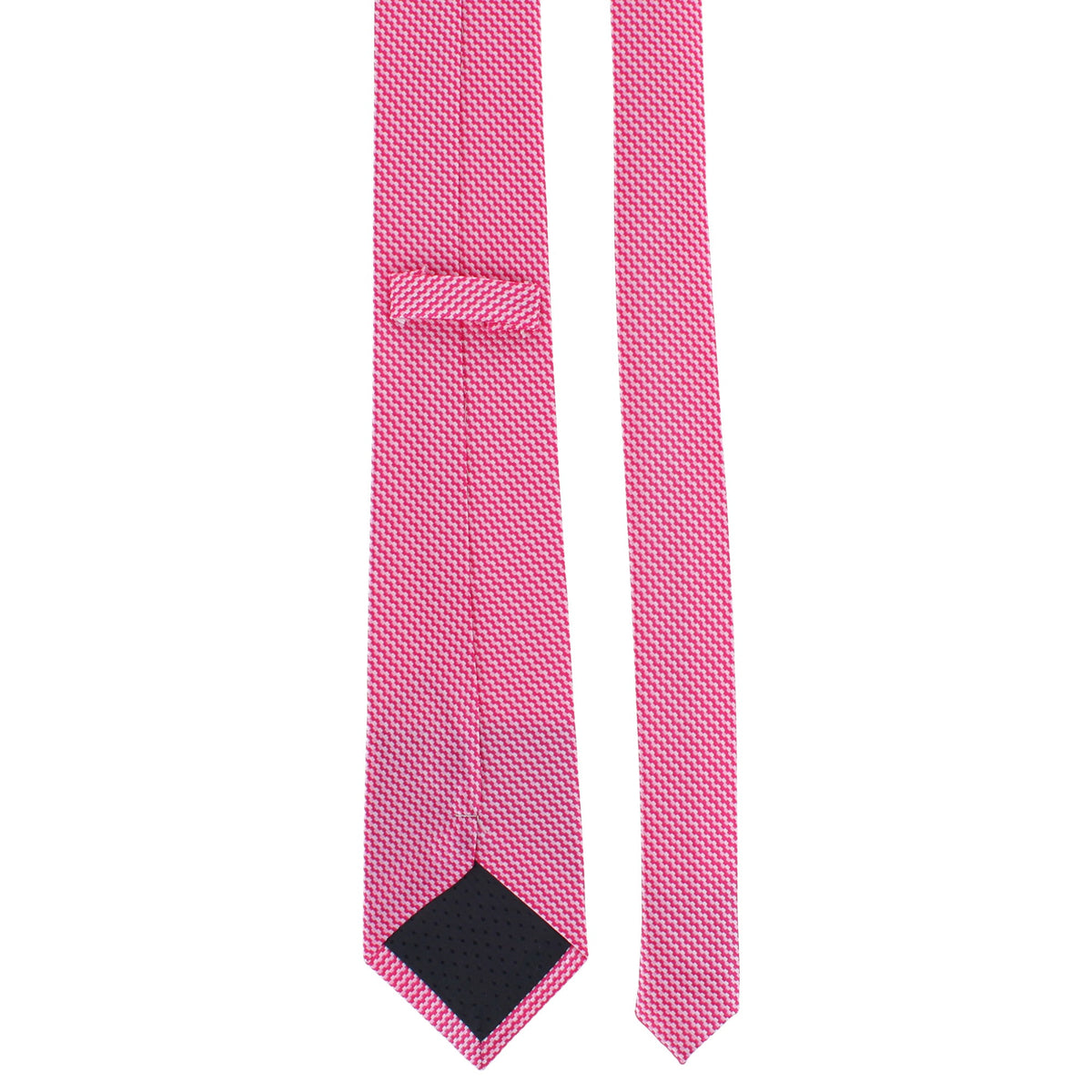 CTM® Men's Subtle Diamond Weave Necktie - Fuchsia