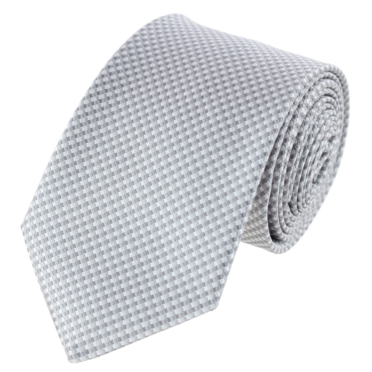CTM® Men's Subtle Diamond Weave Necktie