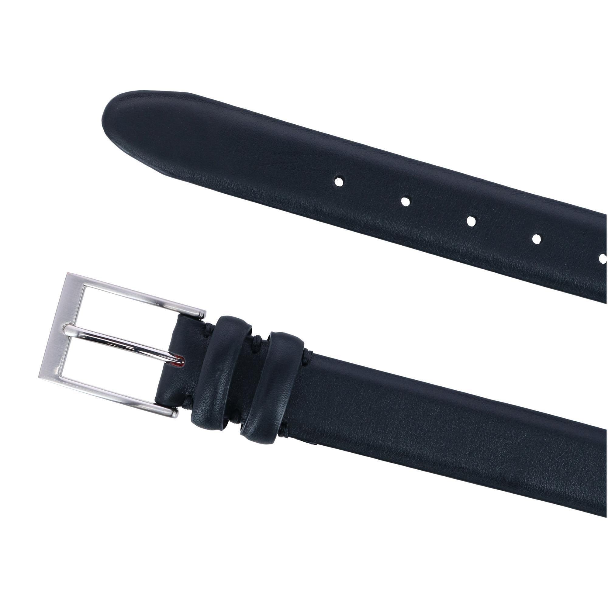 CTM® Men's Smooth Feather Edge Belt - Black