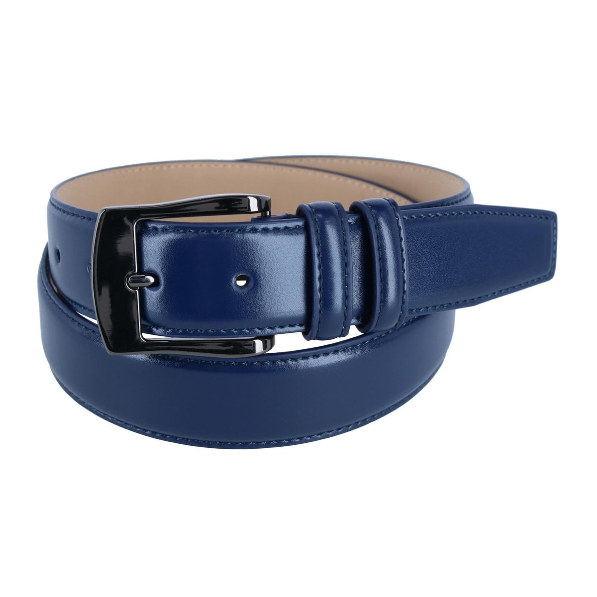 CTM® Men's Basic Dress Belt - Navy