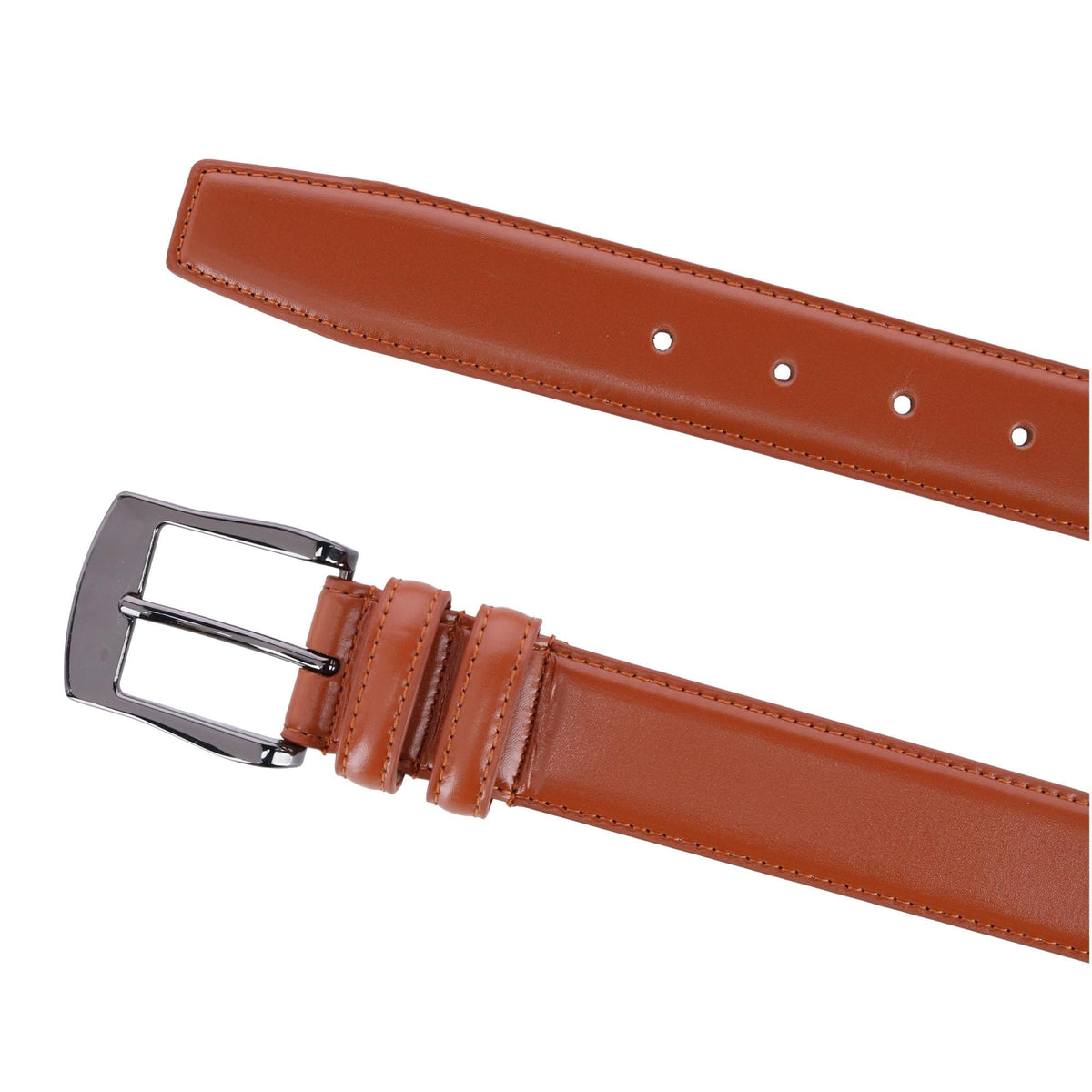 CTM® Men's Basic Dress Belt - Tan