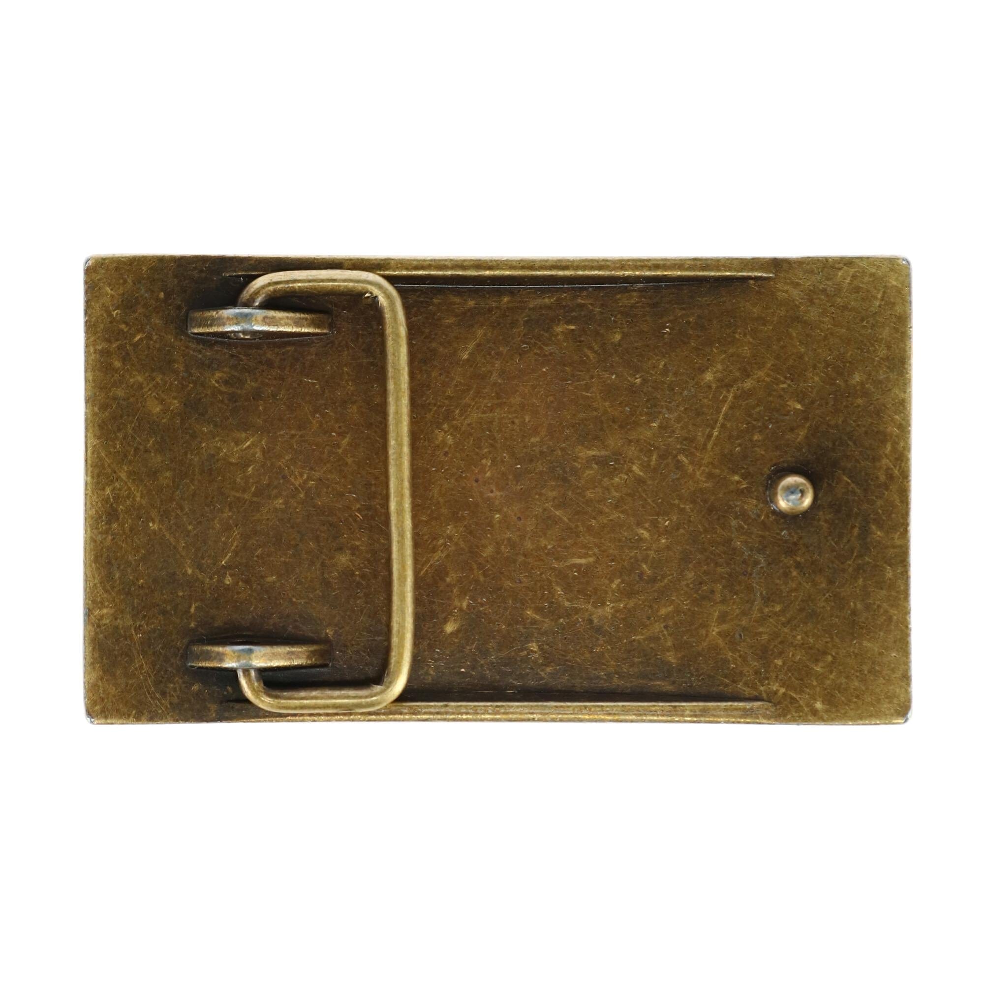 CTM® American Flag Bronze Belt Buckle - Bronze