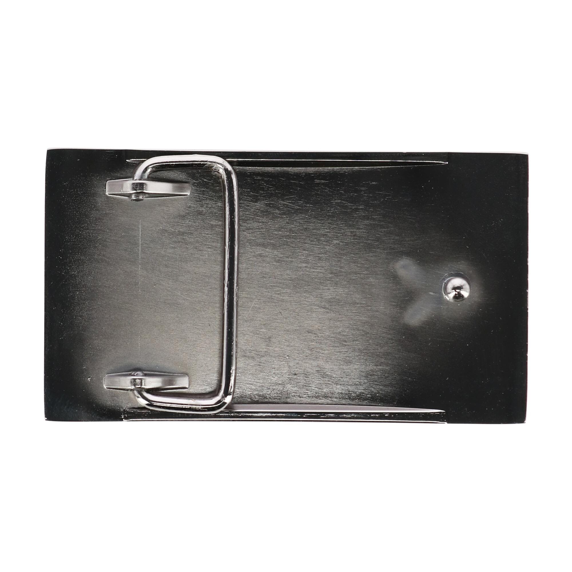 CTM® American Flag Belt Buckle - Silver