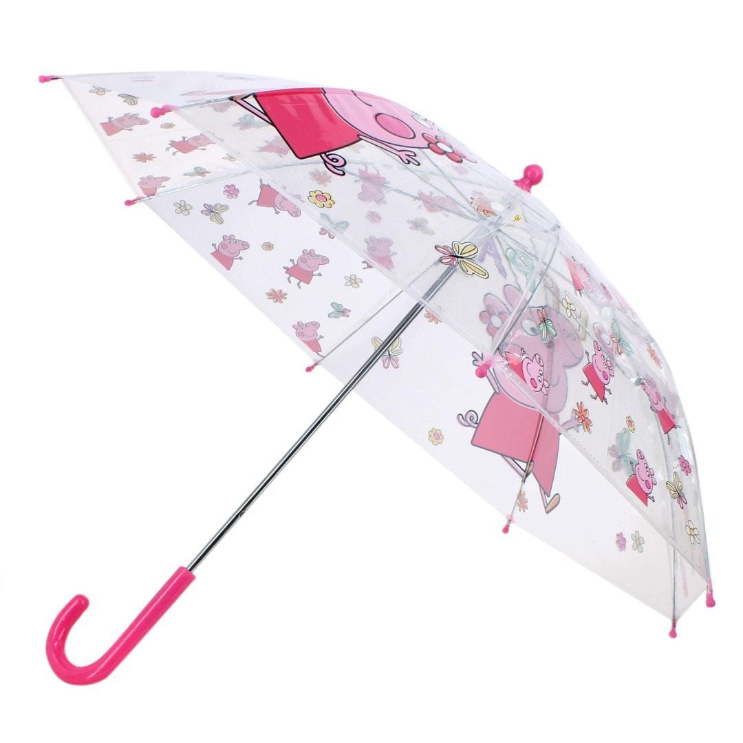 Textiel Trade Girl's Peppa Pig Stick Umbrella - Pink