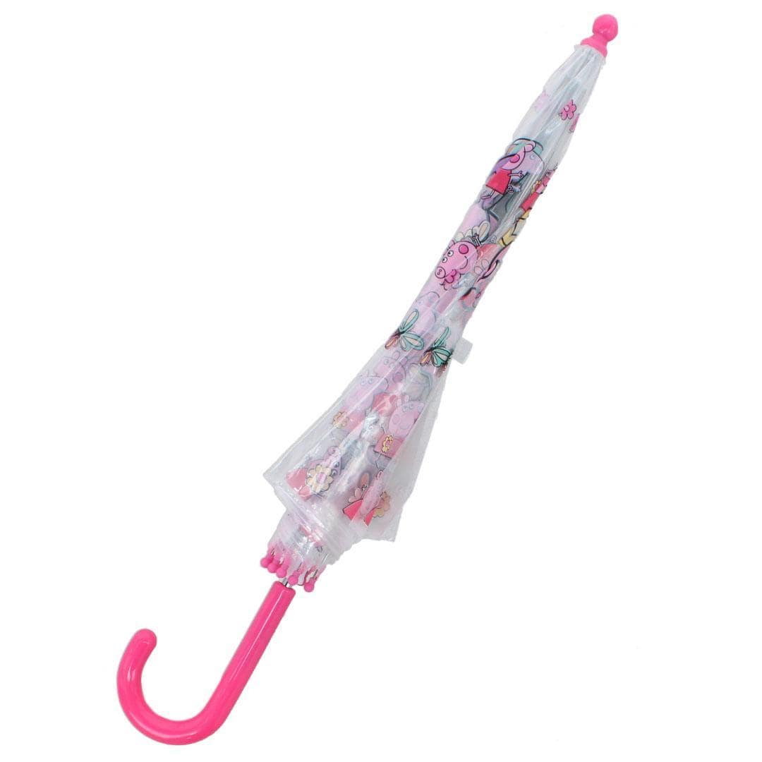Textiel Trade Girl's Peppa Pig Stick Umbrella - Pink