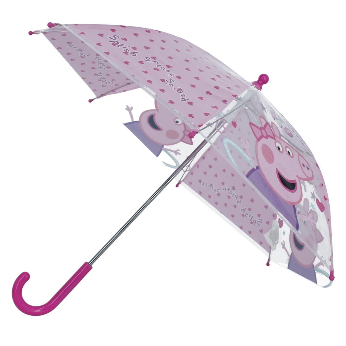 Textiel Trade Girl's Peppa Pig Sunny Days Ahead Stick Umbrella - Pink