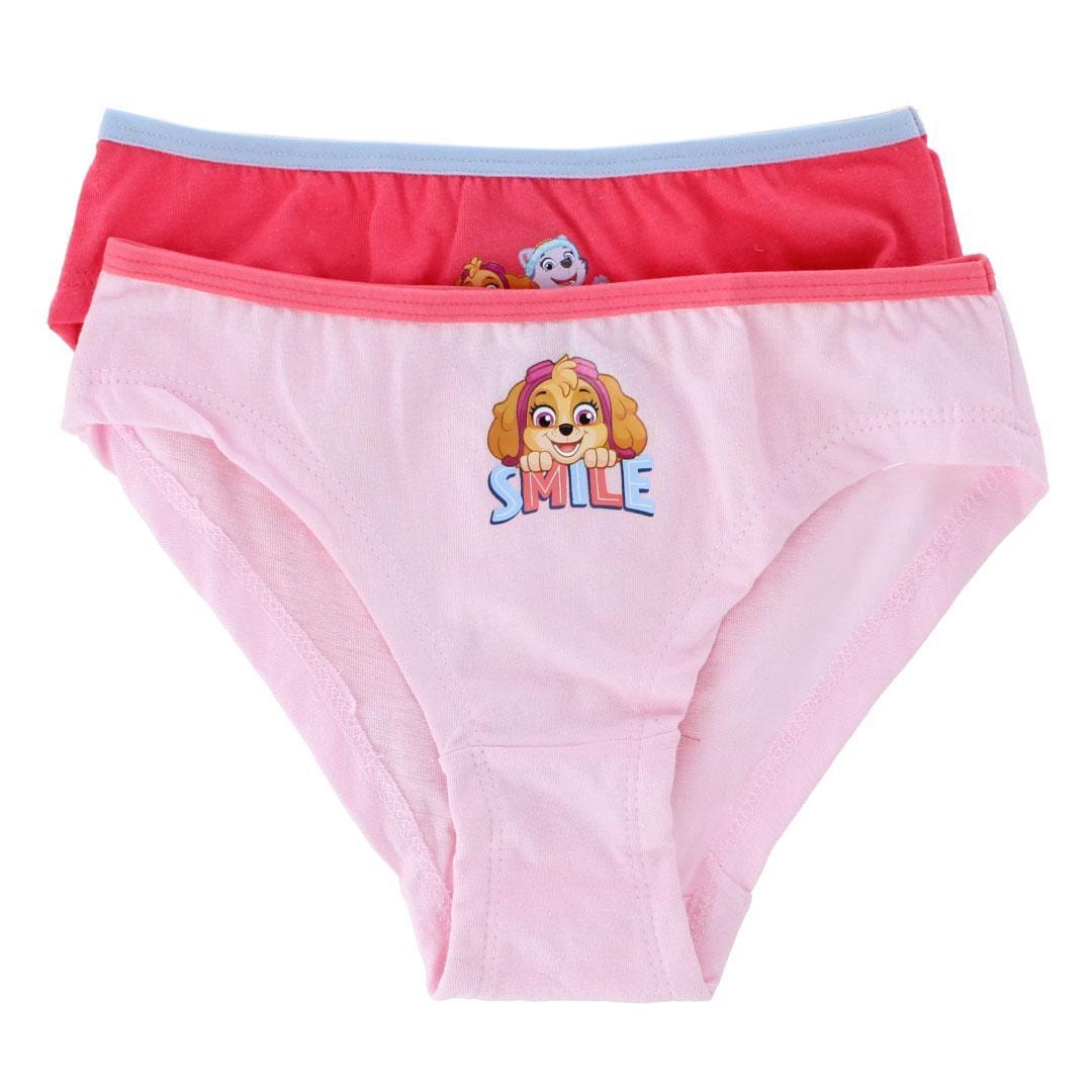 Textiel Trade Girl's Smile Paw Patrol Briefs (2 Pack) - Girl's Smile Paw Patrol Briefs (2 Pack)