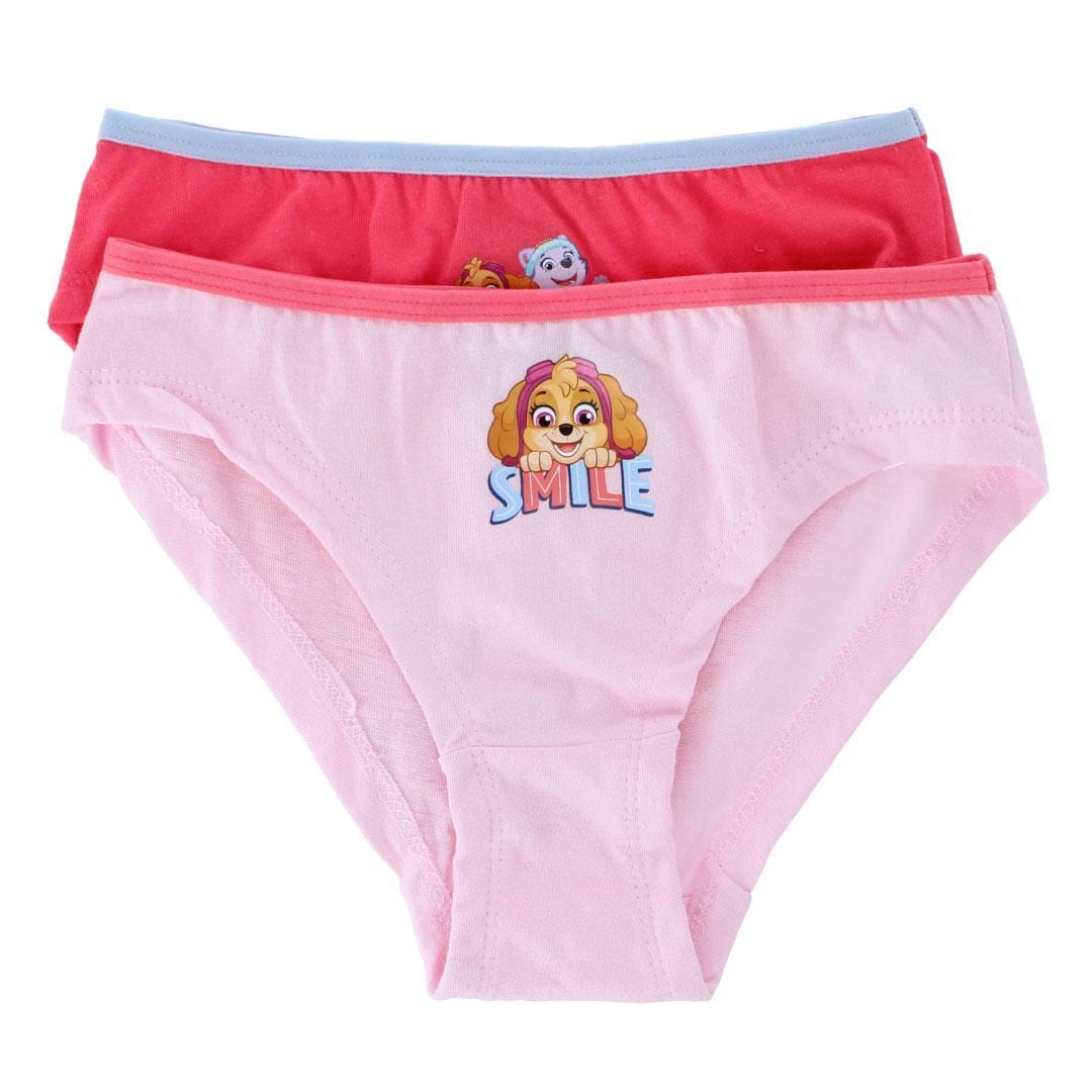 Textiel Trade Toddler Girl's Smile Paw Patrol Briefs (2 Pack) - Assorted