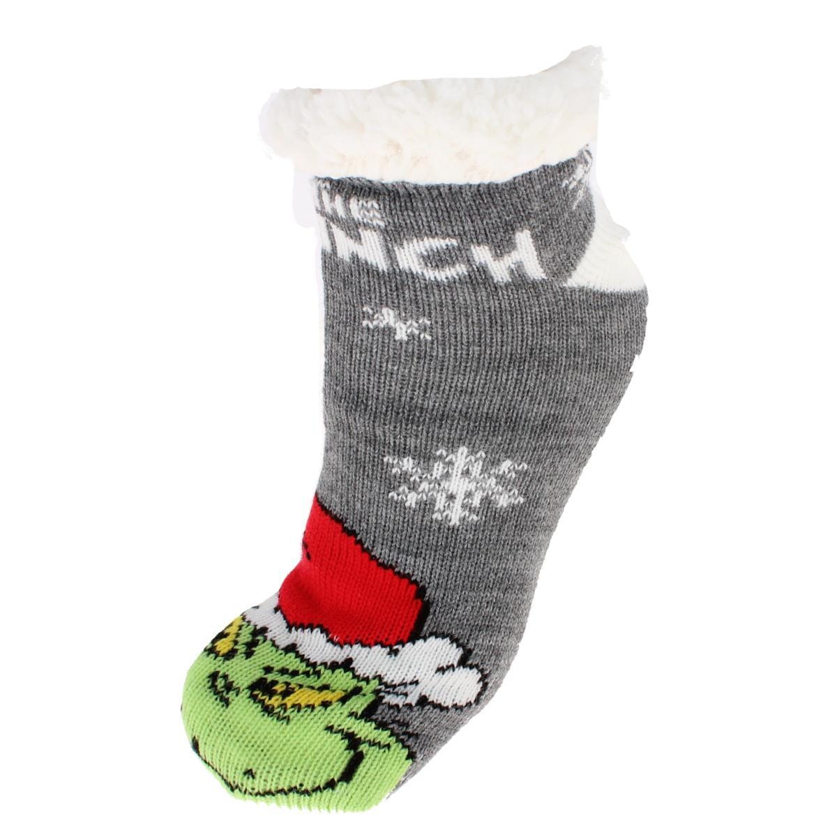 Textiel Trade Women's The Grinch Novelty Slipper Home Socks (1 Pair) - Women's The Grinch Novelty Slipper Home Socks (1 Pair)