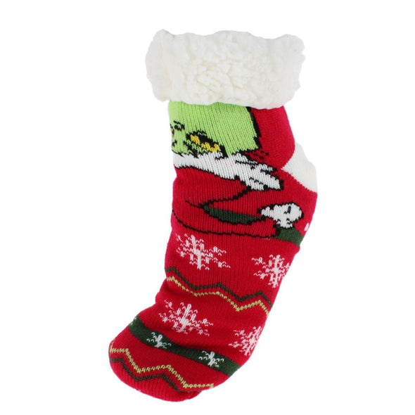 Women's The Grinch Holiday Home and Slipper Socks (1 Pair)