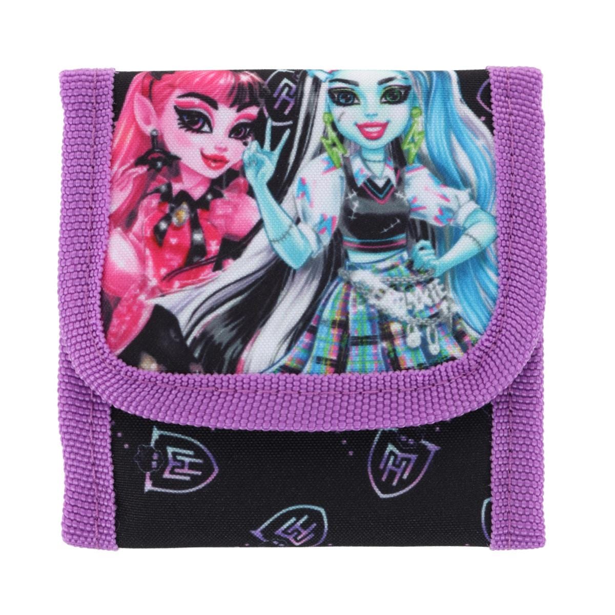 Textiel Trade Kid's Mattel Monster High Feeling Fierce Tri-Fold Wallet - Black