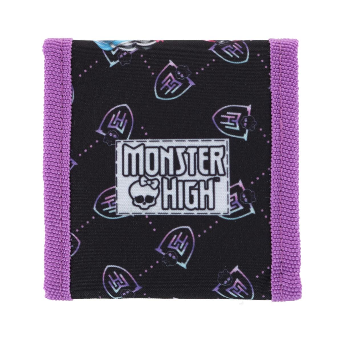Textiel Trade Kid's Mattel Monster High Feeling Fierce Tri-Fold Wallet - Black