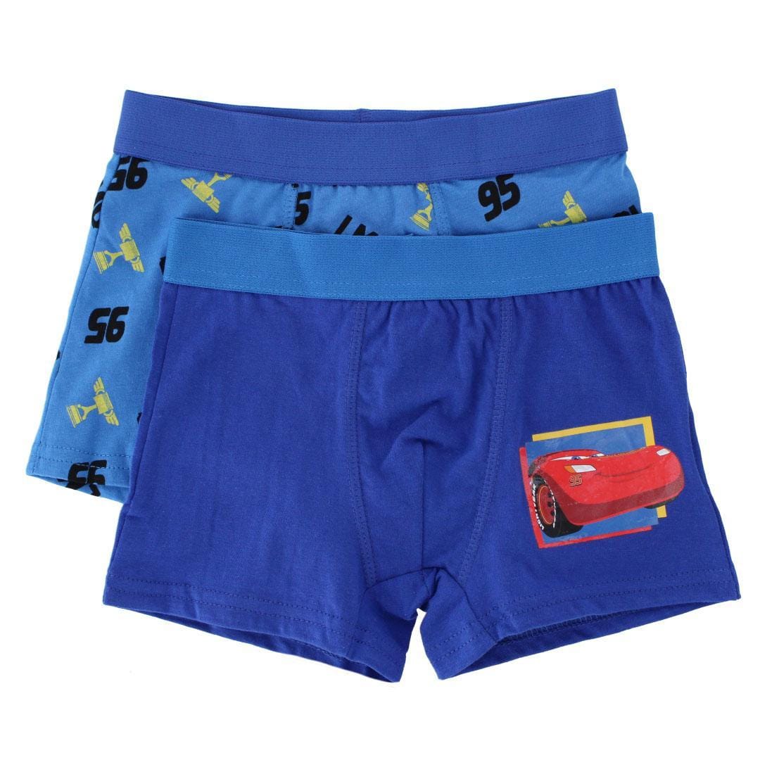 Textiel Trade Boy's Cars Boxer Briefs (2 Pack) - Blue