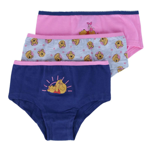 Toddler Girl's Winnie The Pooh Assorted Briefs (3 Pack)