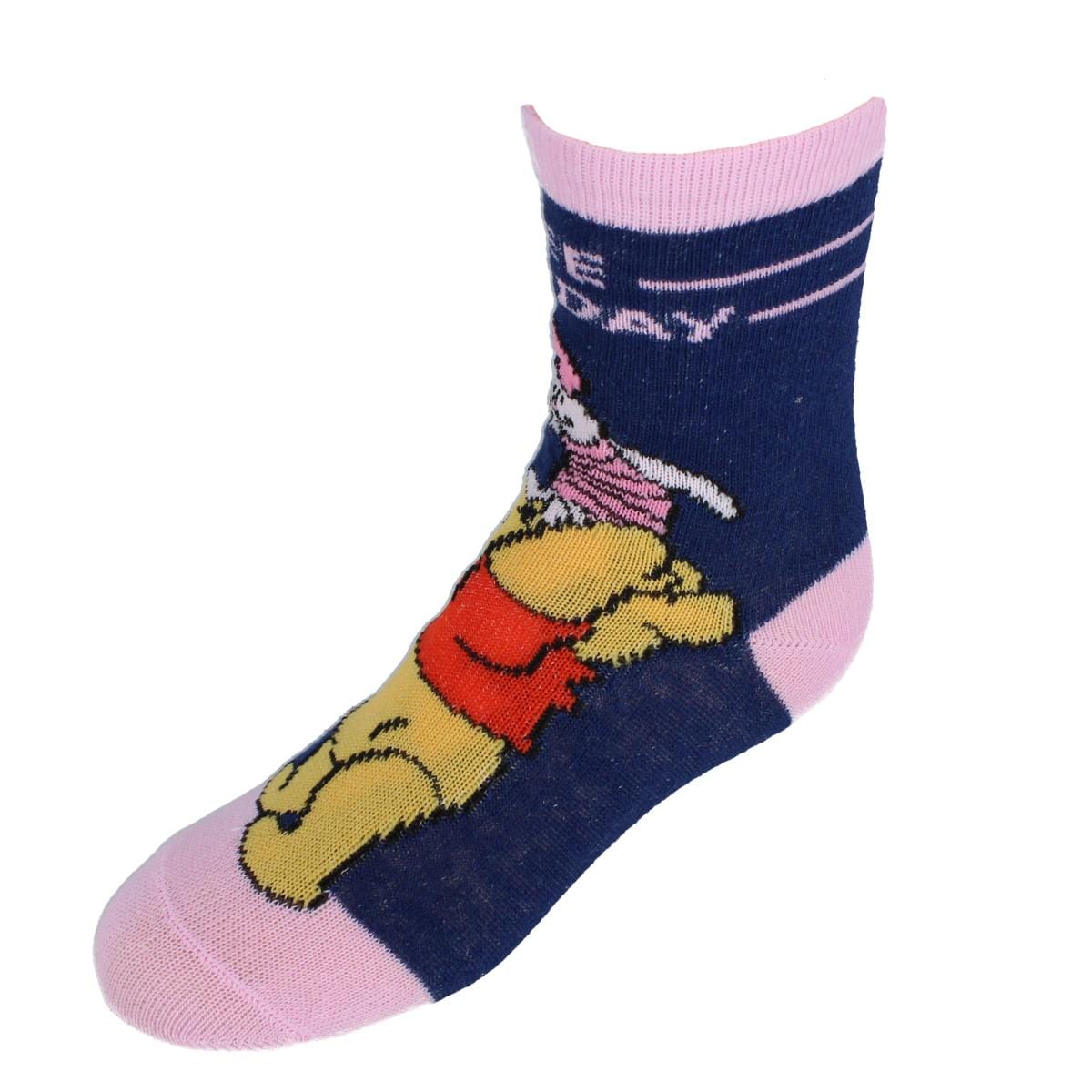 Textiel Trade Kid's Winnie the Pooh Fun Day Sneaker Socks (4 Pack) - Multiple
