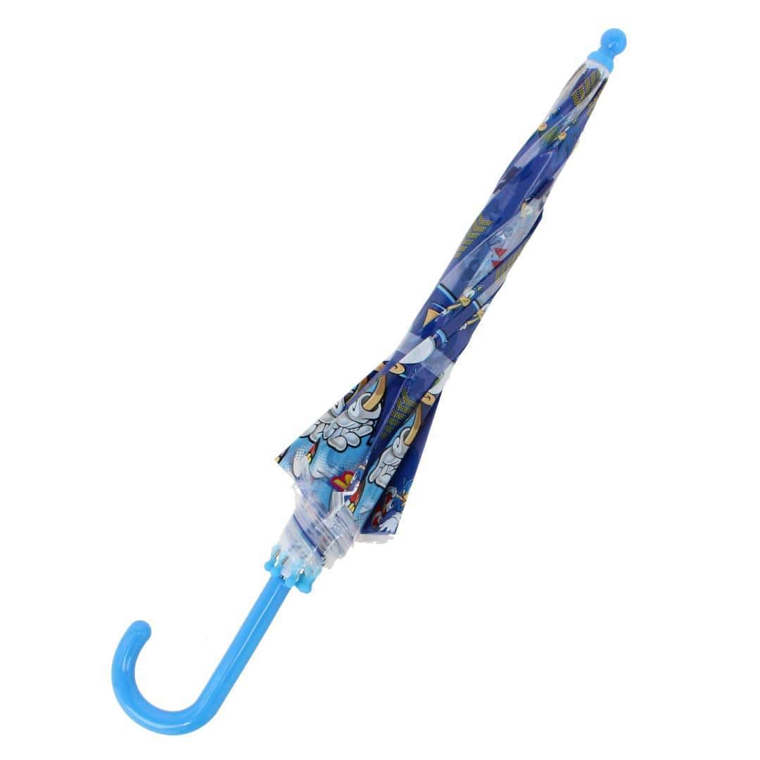 Textiel Trade Kids' Sonic the Hedgehog Stick Umbrella - Blue