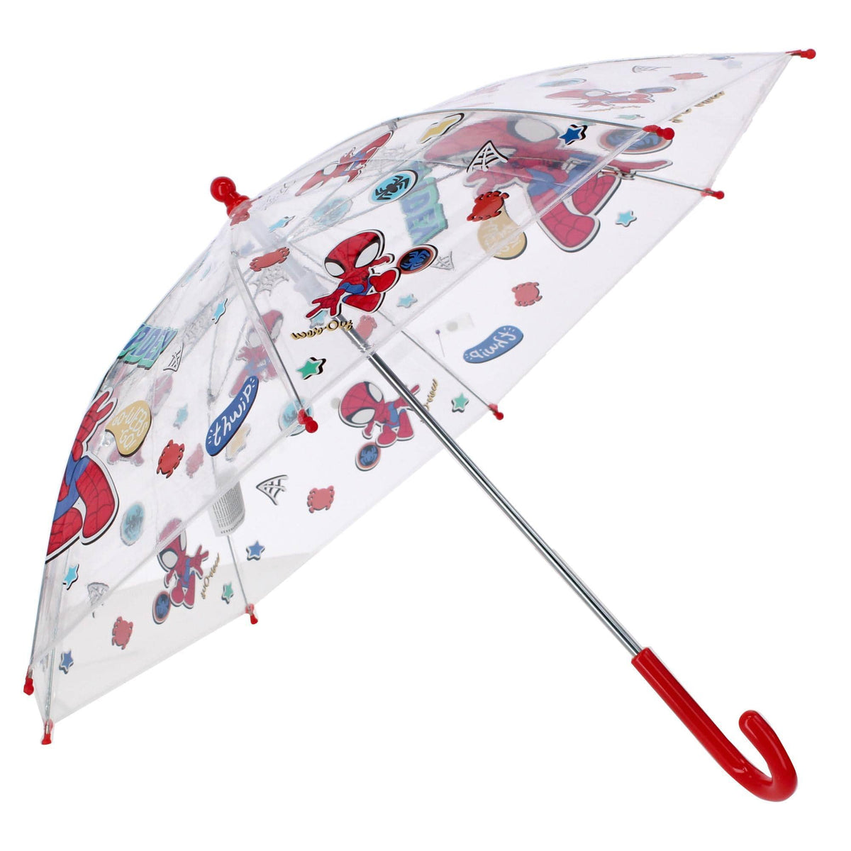 Textiel Trade Kids' Marvel Spidey Transparent Stick Umbrella - Transparent