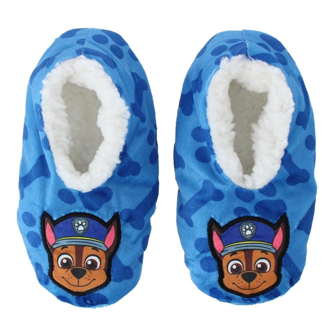 Textiel Trade Girl's Paw Patrol Chase Anti-Slip Slippers - Blue
