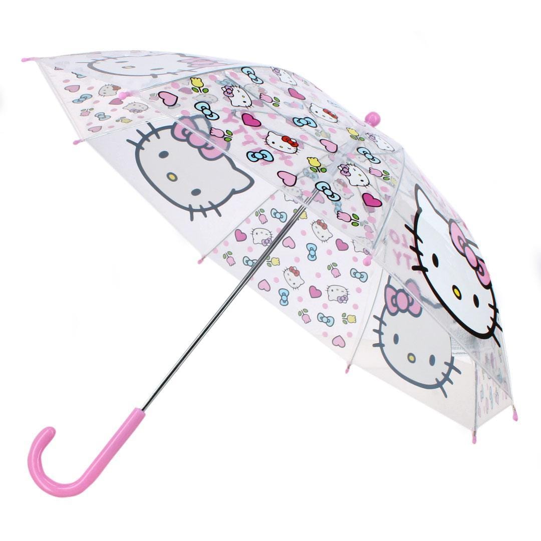 Textiel Trade Girl's Hello Kitty Stick Umbrella - Pink