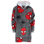 Boy's Spiderman Plush Pullover Hoodie Blanket