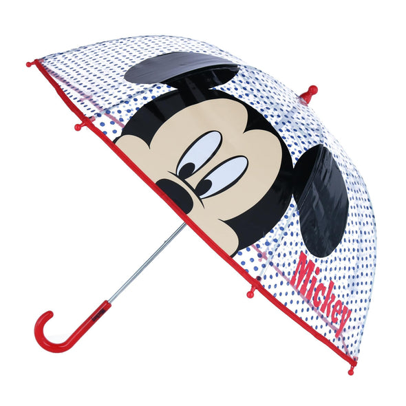 Kid's Disney Mickey Mouse and Polka-Dot Bubble Stick Umbrella