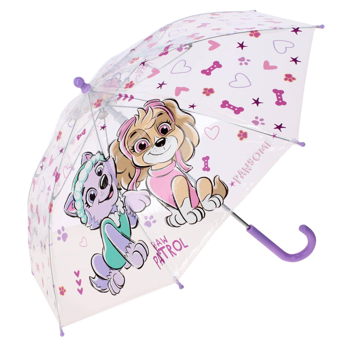 Textiel Trade Girl's Paw Patrol Skye and Everest Stick Umbrella - Multi