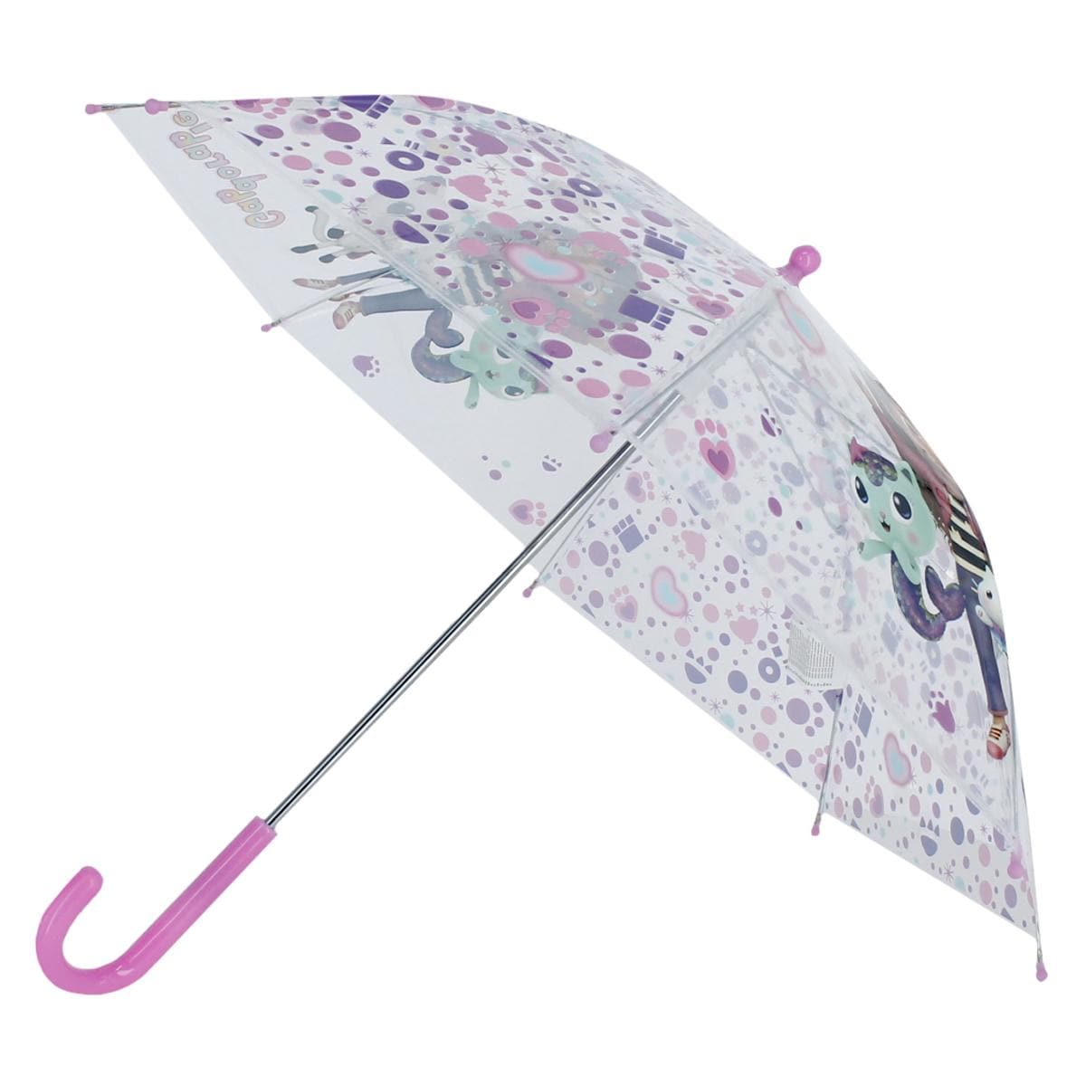 Textiel Trade Girl's Gabby's Dollhouse and Friends Stick Umbrella - Pink