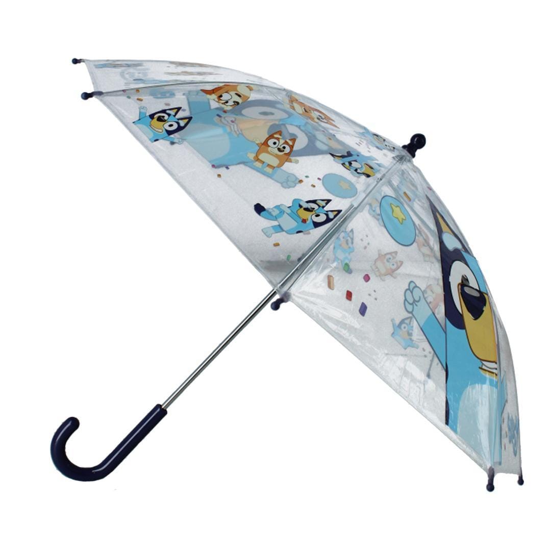 Textiel Trade Kids' Bluey & Bingo Rainy Days Stick Umbrella - Blue