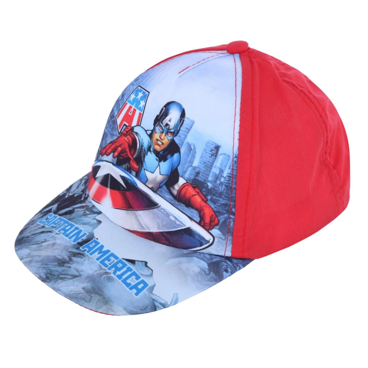 Textiel Trade Boy's Marvel Captain America Baseball Cap - Red