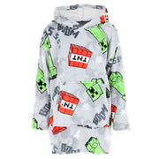 Boy's Minecraft Plush Lounge Hoodie Blanket