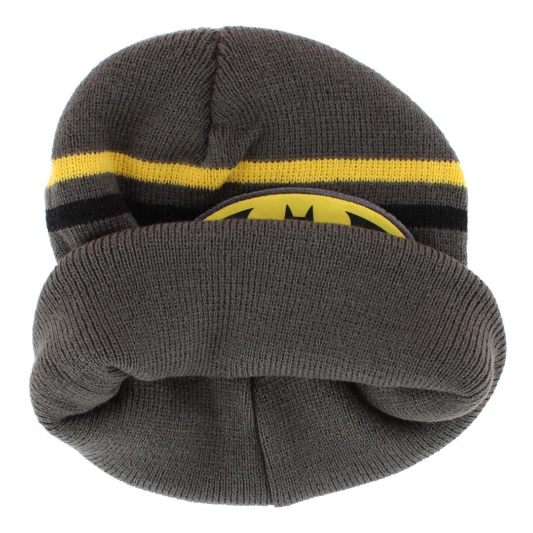 Textiel Trade Boy's One Size Fits Most Batman Winter Beanie Hat - Gray