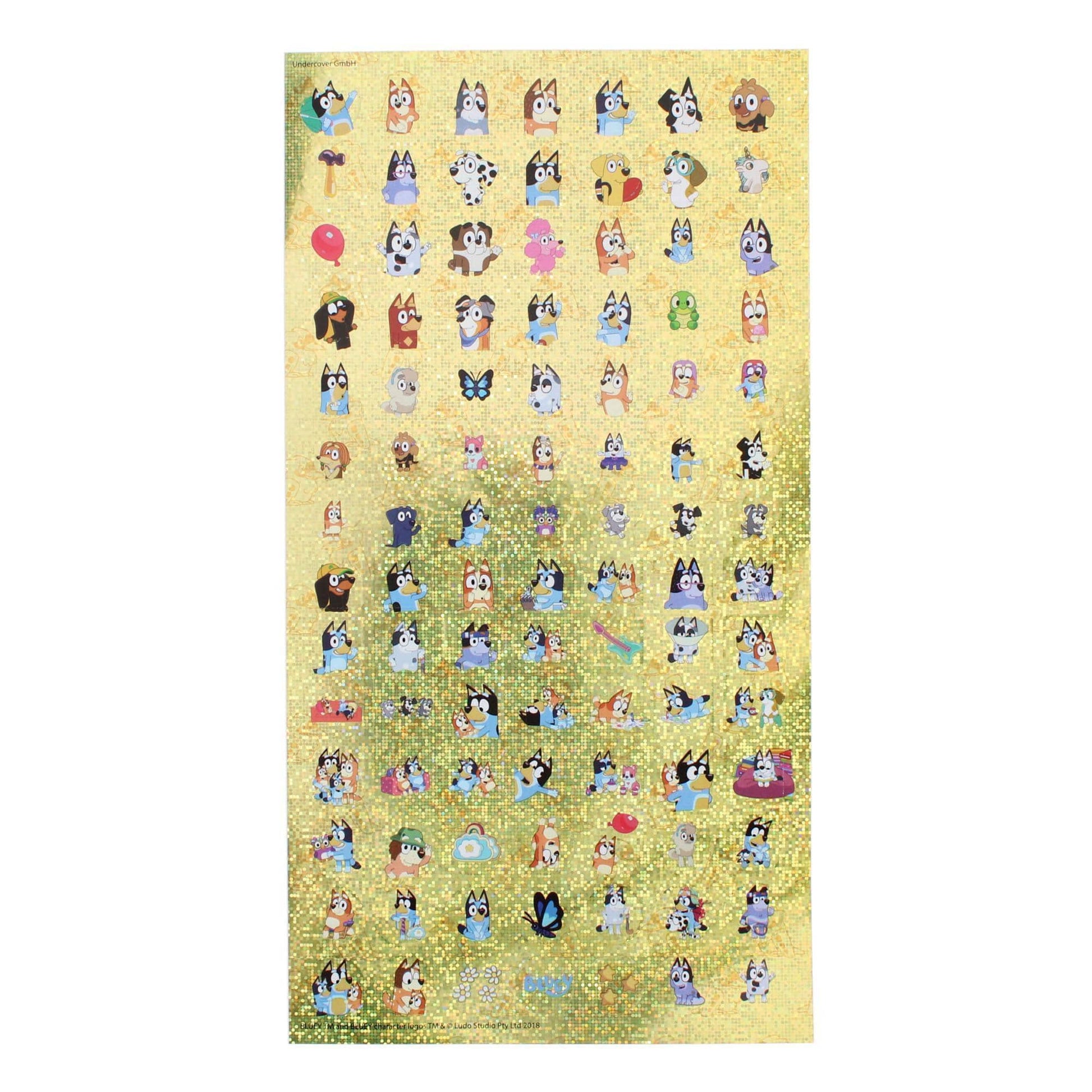 Textiel Trade Kid's Bluey & Friends 500 Piece Sticker Set - Multiple