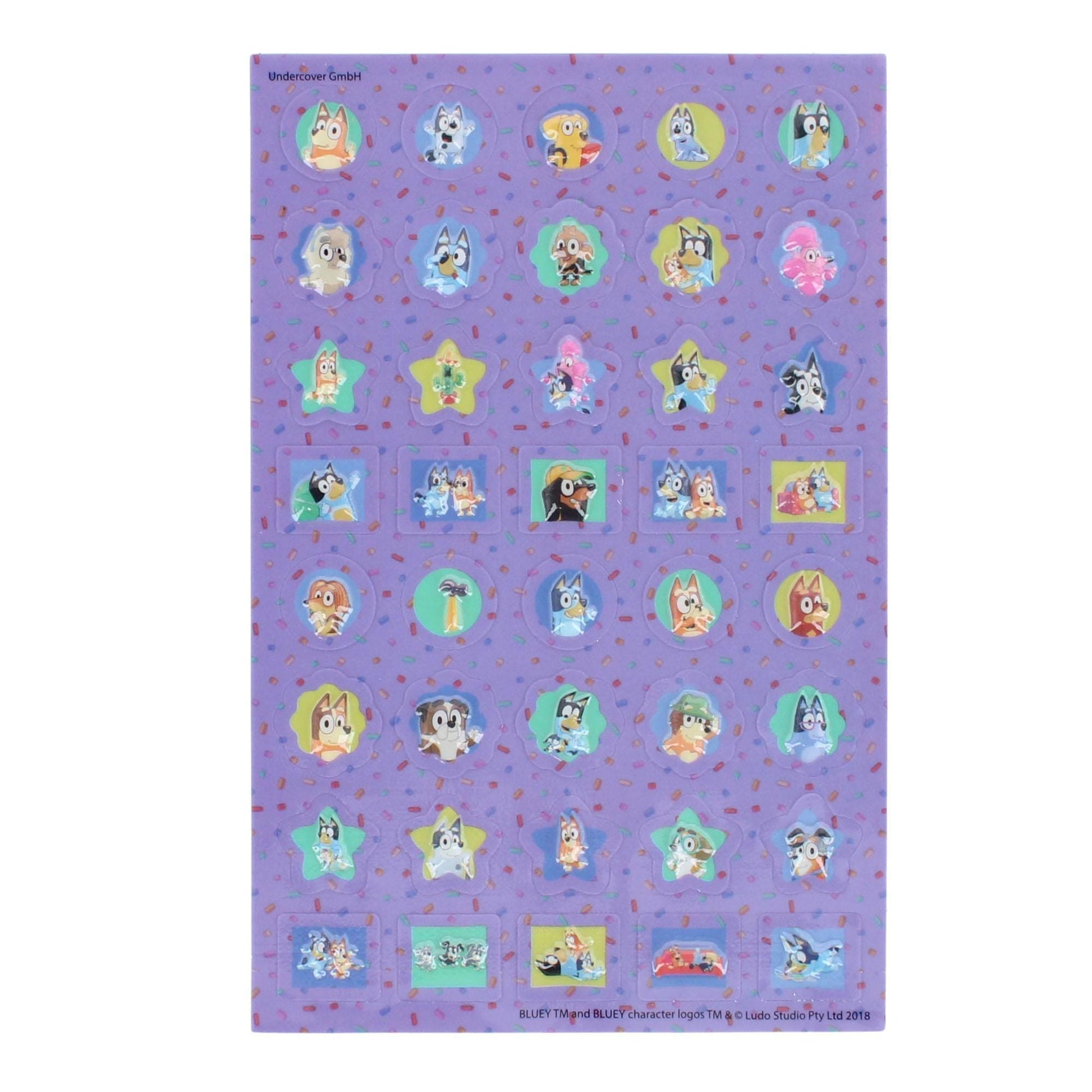 Textiel Trade Kid's Bluey & Friends 500 Piece Sticker Set - Multiple