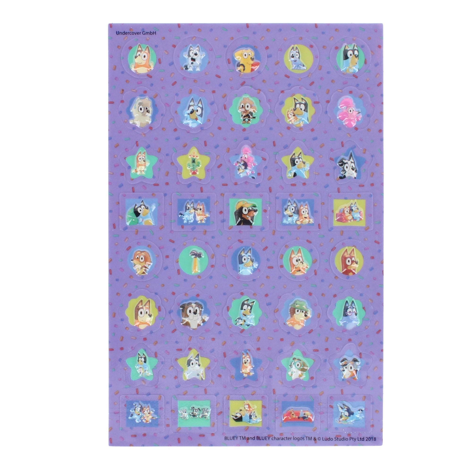 Textiel Trade Kid's Bluey & Friends 500 Piece Sticker Set - Multiple