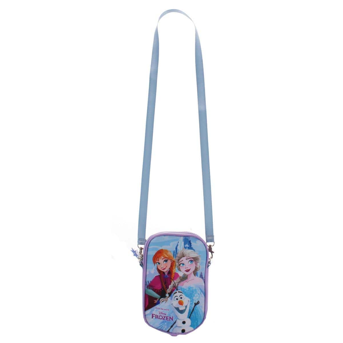 Textiel Trade Kids Disney Frozen Crossbody Cell Phone Bag - Light Purple