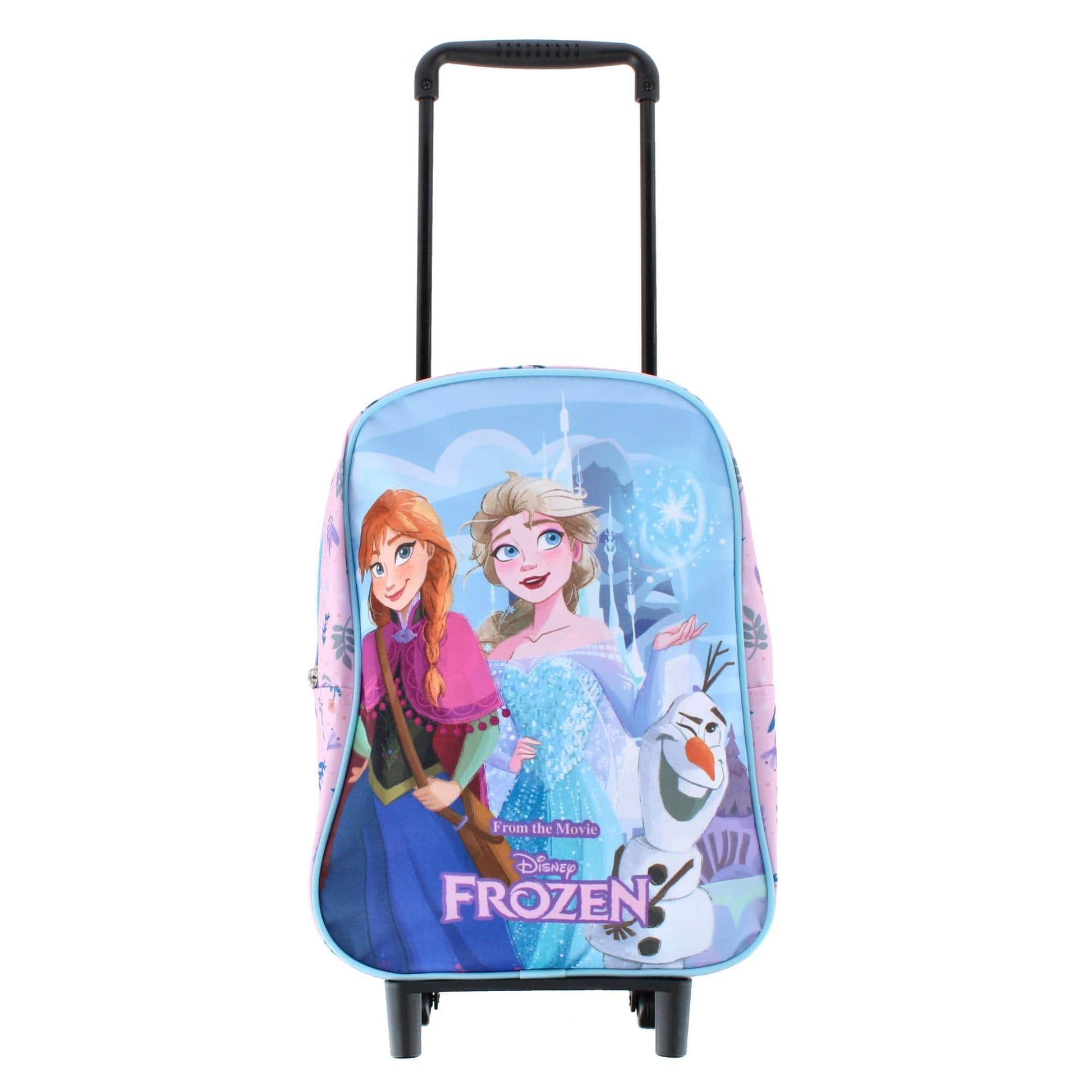 Textiel Trade Girls Anna & Elsa Frozen Rolling Backpack - Girls Anna & Elsa Frozen Rolling Backpack