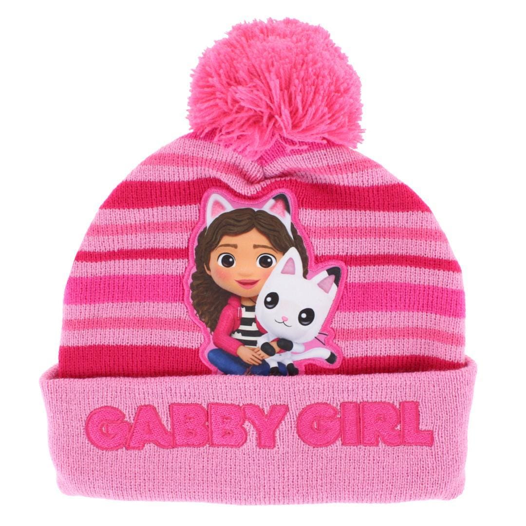 Textiel Trade Girl's One Size Fits Most Gabby's Dollhouse Winter Beanie - Light Pink