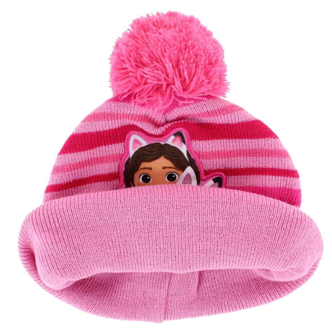 Textiel Trade Girl's One Size Fits Most Gabby's Dollhouse Winter Beanie - Light Pink