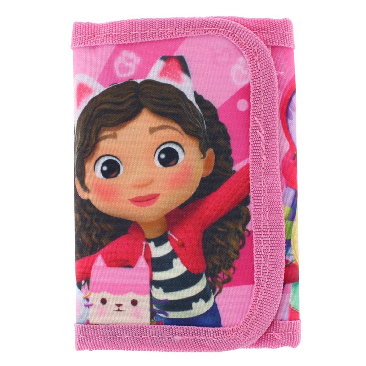 Textiel Trade Girl's Gabby's Dollhouse Hook & Closure Tri Fold Wallet - Girl's Gabby's Dollhouse Hook & Closure Tri Fold Wallet