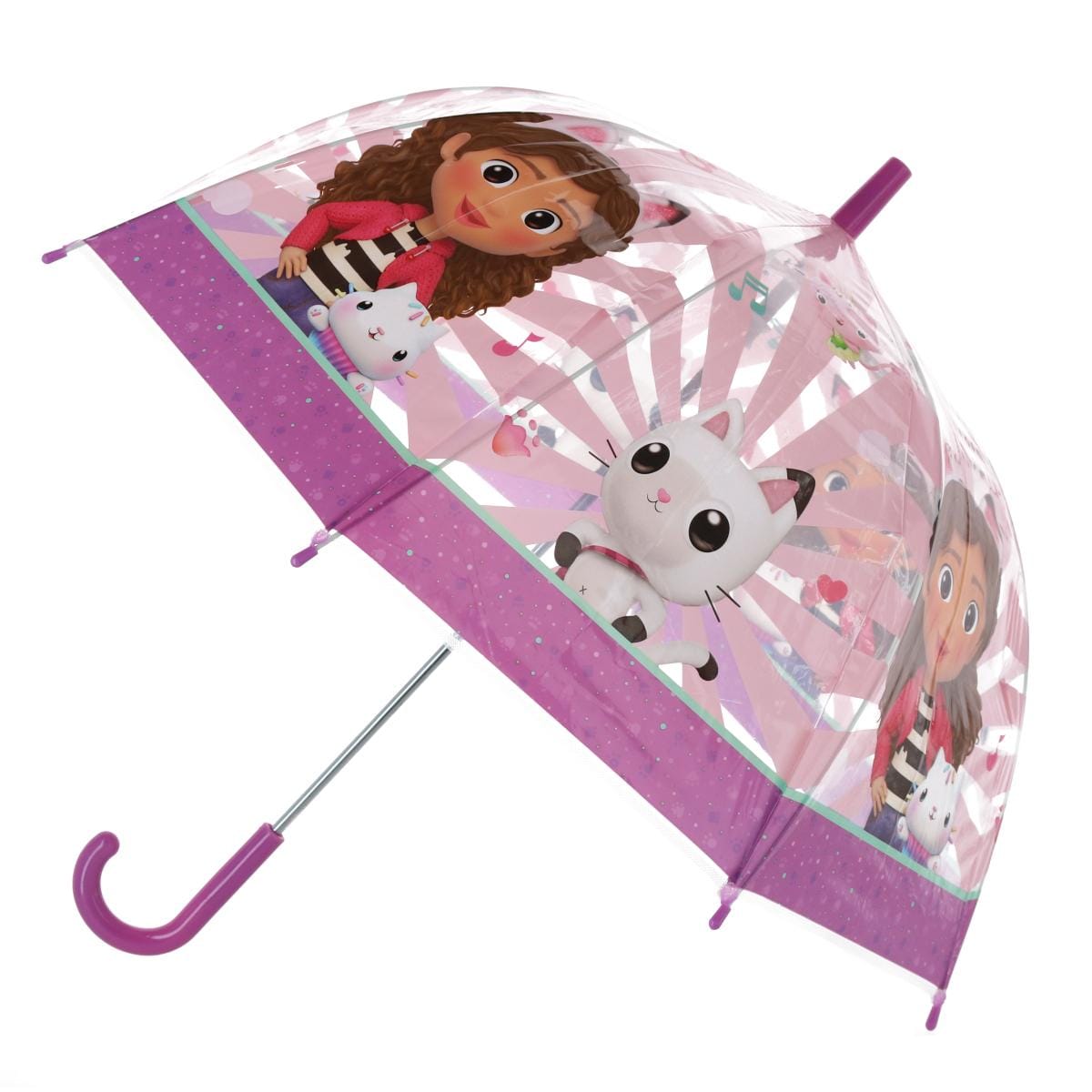Textiel Trade Girl's Gabby's Dollhouse Stick Umbrella - Girl's Gabby's Dollhouse Stick Umbrella