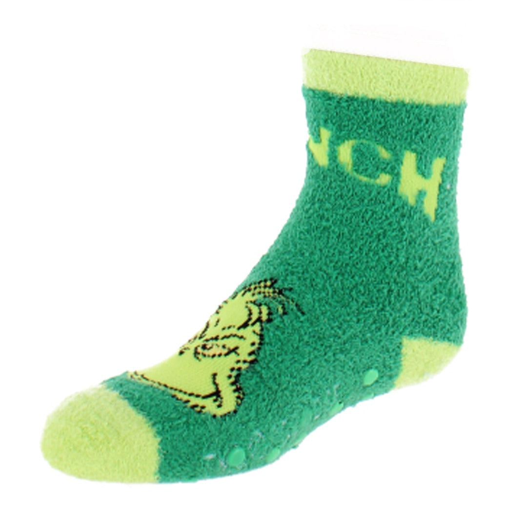 Textiel Trade Kid's Dr. Seuss The Grinch Comfy Gripper Socks (2 Pack) - Kid's Dr. Seuss The Grinch Comfy Gripper Socks (2 Pack)