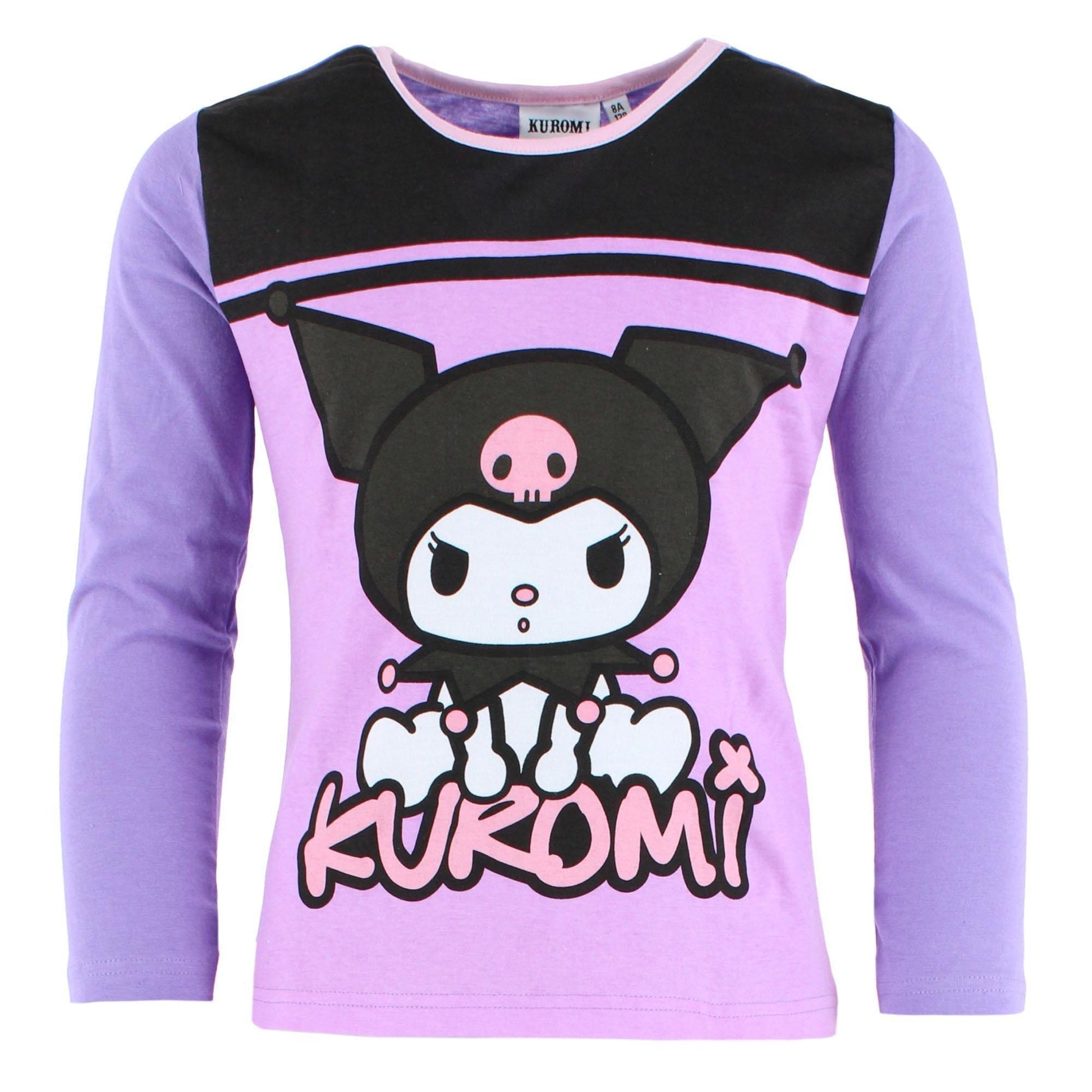 Textiel Trade Girls Kuromi Long Sleeve Pajama Set - Purple