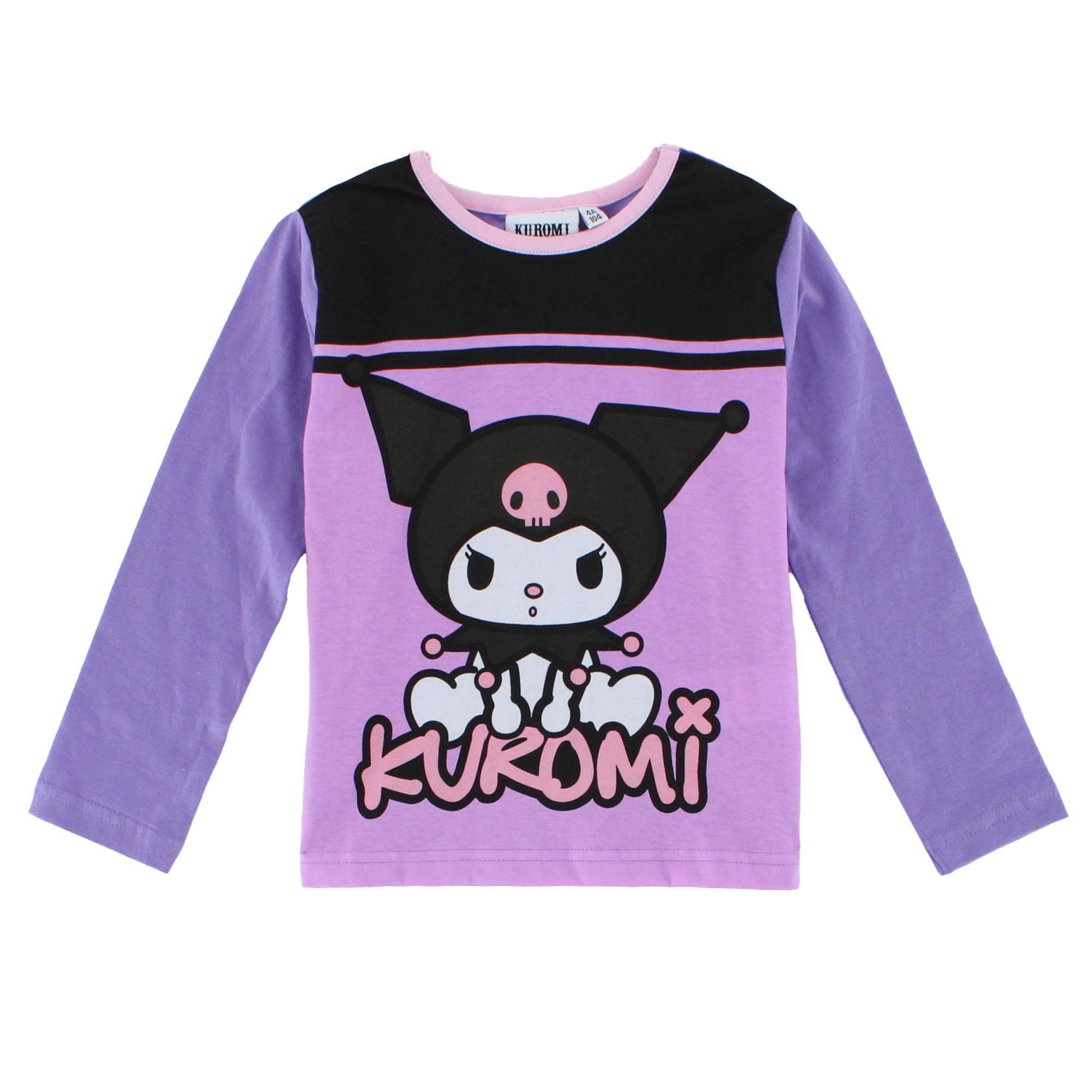 Textiel Trade Toddler Girls Kuromi Pajama Long Sleeve Set - Purple